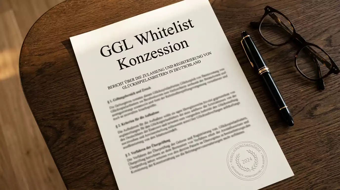 Offizielles GGL-Lizenzdokument für ein in Deutschland zugelassenes Online-Casino mit Klarna-Sofort-Zahlung